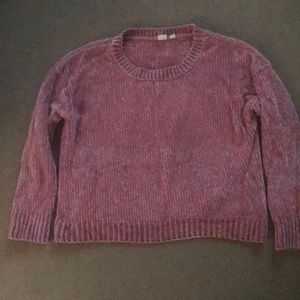 Pink Gap Chenille Sweater